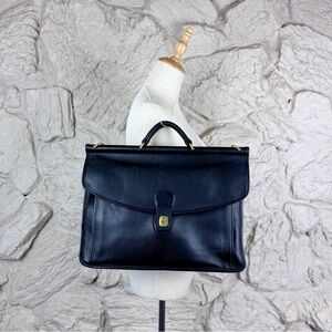 Coach Beekman Vintage Leather Messenger Briefcase No. 5266 Black | OS